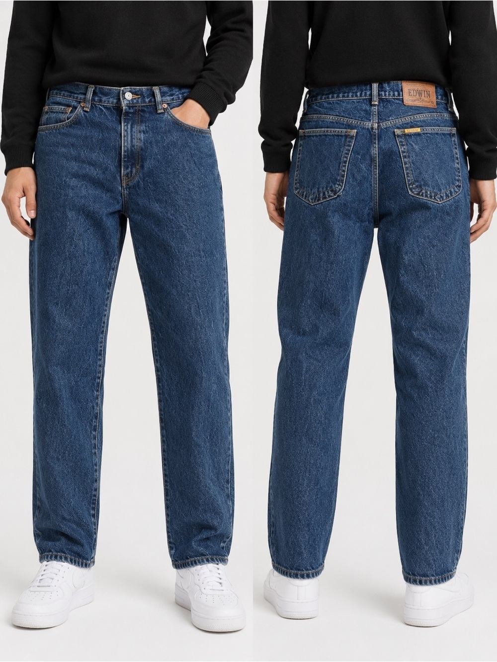 Edwin Jeans Made in Japan W34 L34 Dark Wash Vintage Unisex Straight Leg